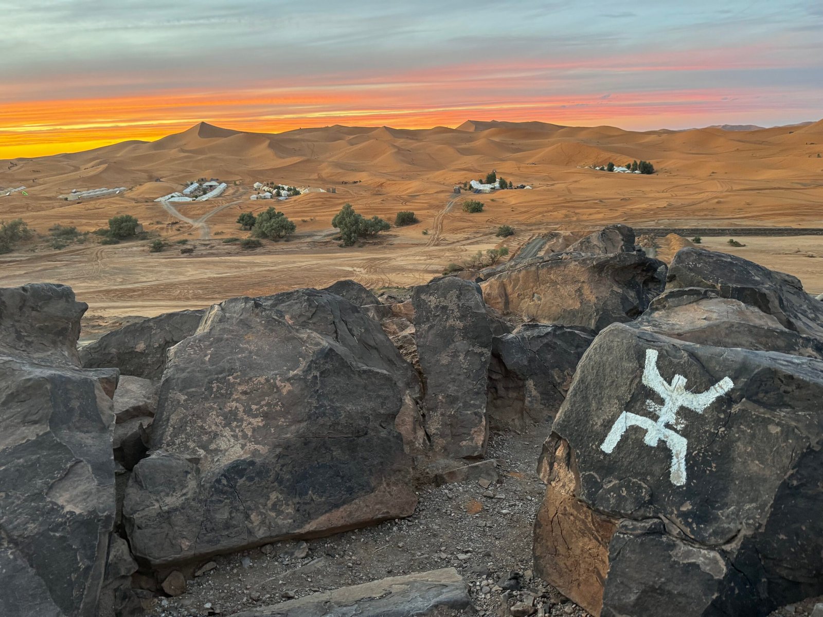 view of sahara merzouga
