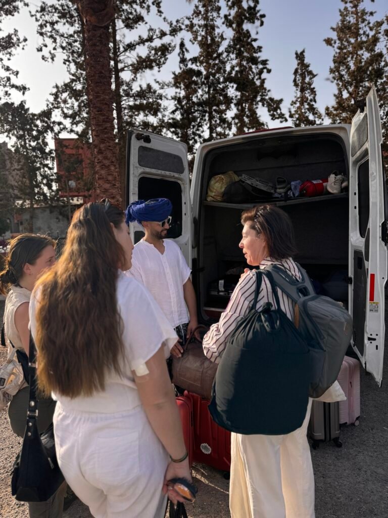 the pick up for our trip from marrakech